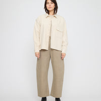 Signature Flat Hem Shirt - Brushed Canvas Edition - Off-White