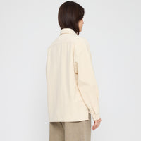 Signature Flat Hem Shirt - Brushed Canvas Edition - Off-White