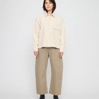 Signature Flat Hem Shirt - Brushed Canvas Edition - Off-White