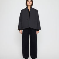 Reversible Padded Blazer - FW26 - Charcoal & Tan
