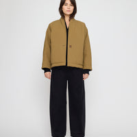 Reversible Padded Blazer - FW26 - Charcoal & Tan