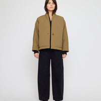 Reversible Padded Blazer - FW26 - Charcoal & Tan