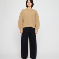 Chunky Poet Sleeves Sweater - FW26 - Caramel
