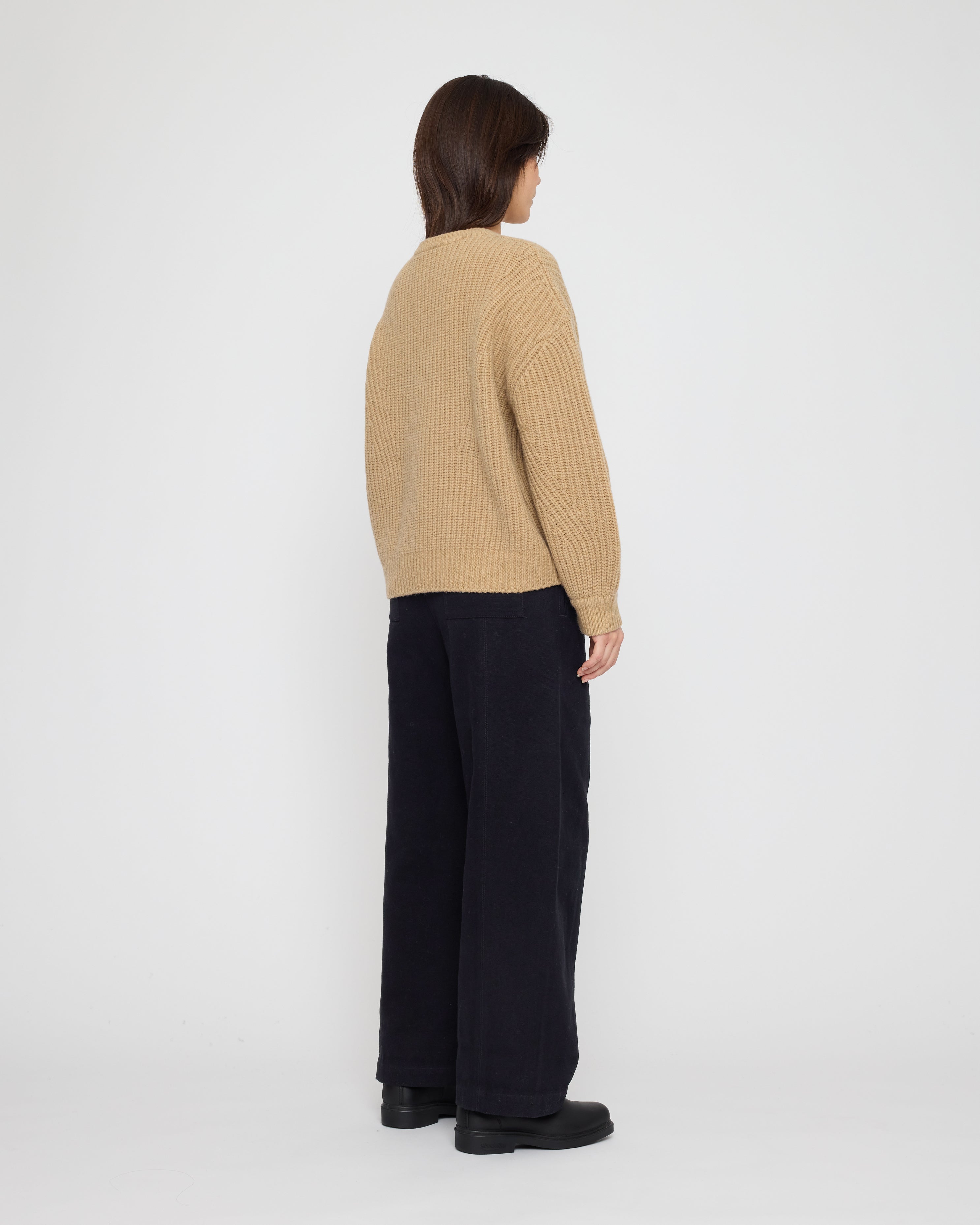 Chunky Poet Sleeves Sweater - FW26 - Caramel