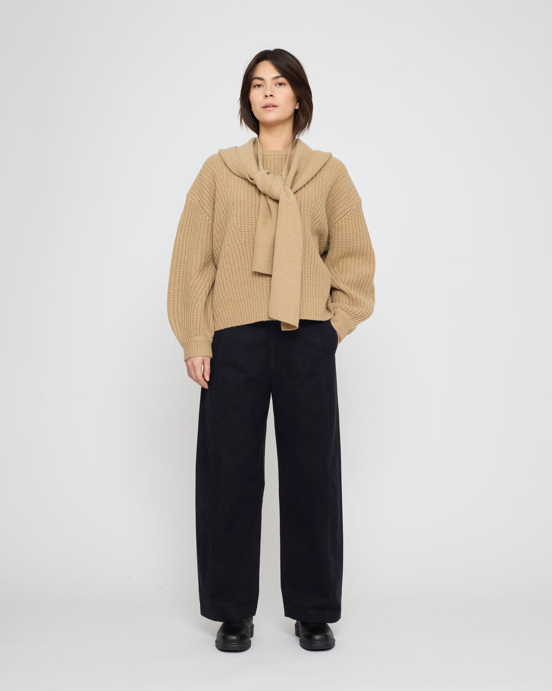 Hooded Scarf - FW26 - Caramel