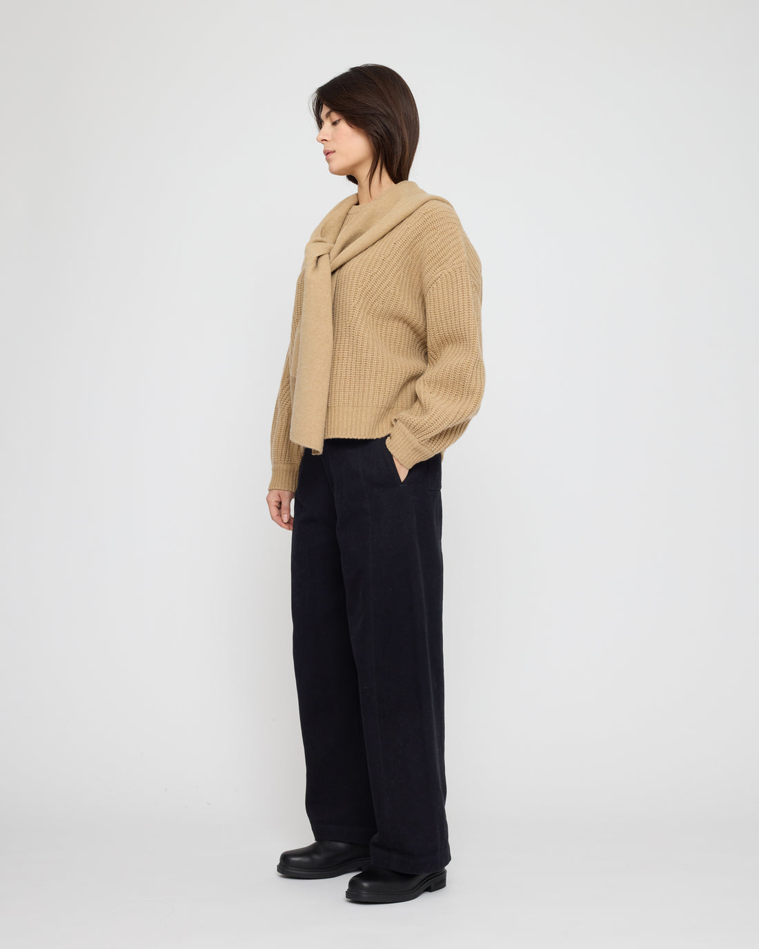 Hooded Scarf - FW26 - Caramel