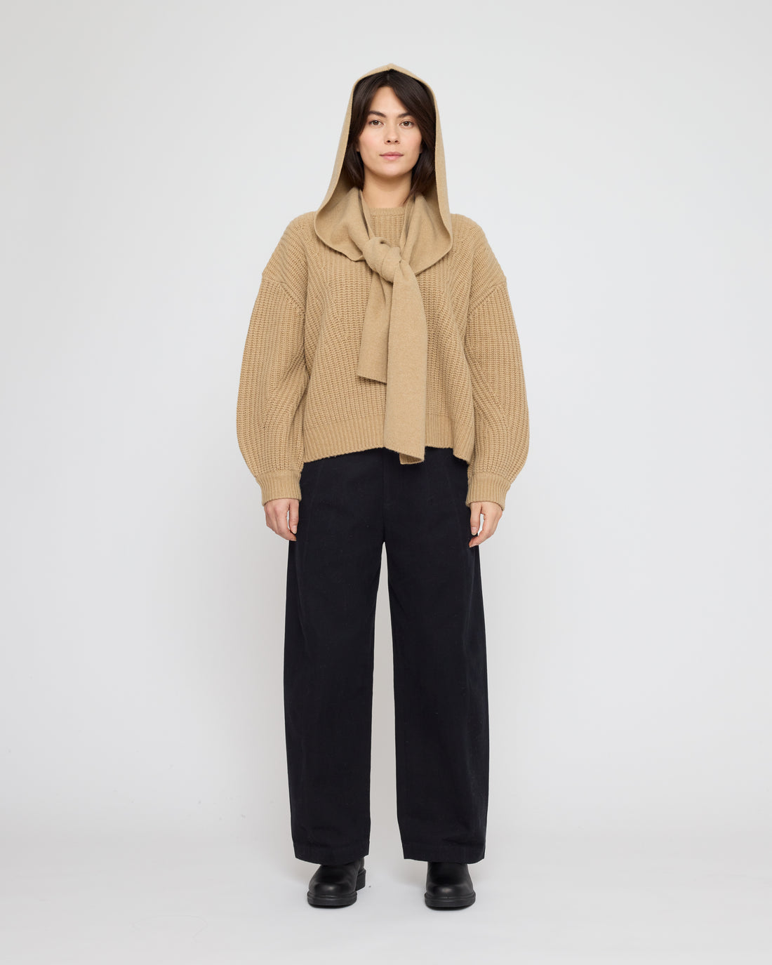 Hooded Scarf - FW26 - Caramel