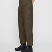 Drop-Crotch Trouser - Soft Denim Edition - FW26 - Olive