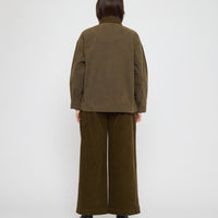 Panel Pockets Shirt Jacket - Waxed Edition - FW26 - Olive Brown