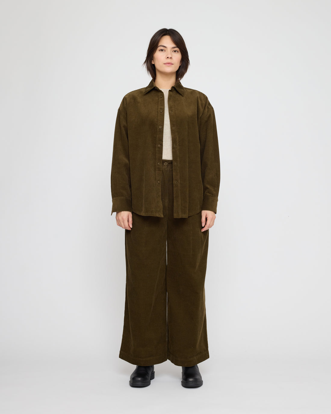 Unisex Dolman Shirt - Corduroy Edition - FW26 - Olive Corduroy