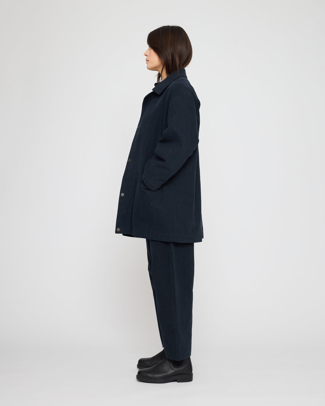 Mid-Length Chore Coat - FW26 - Navy