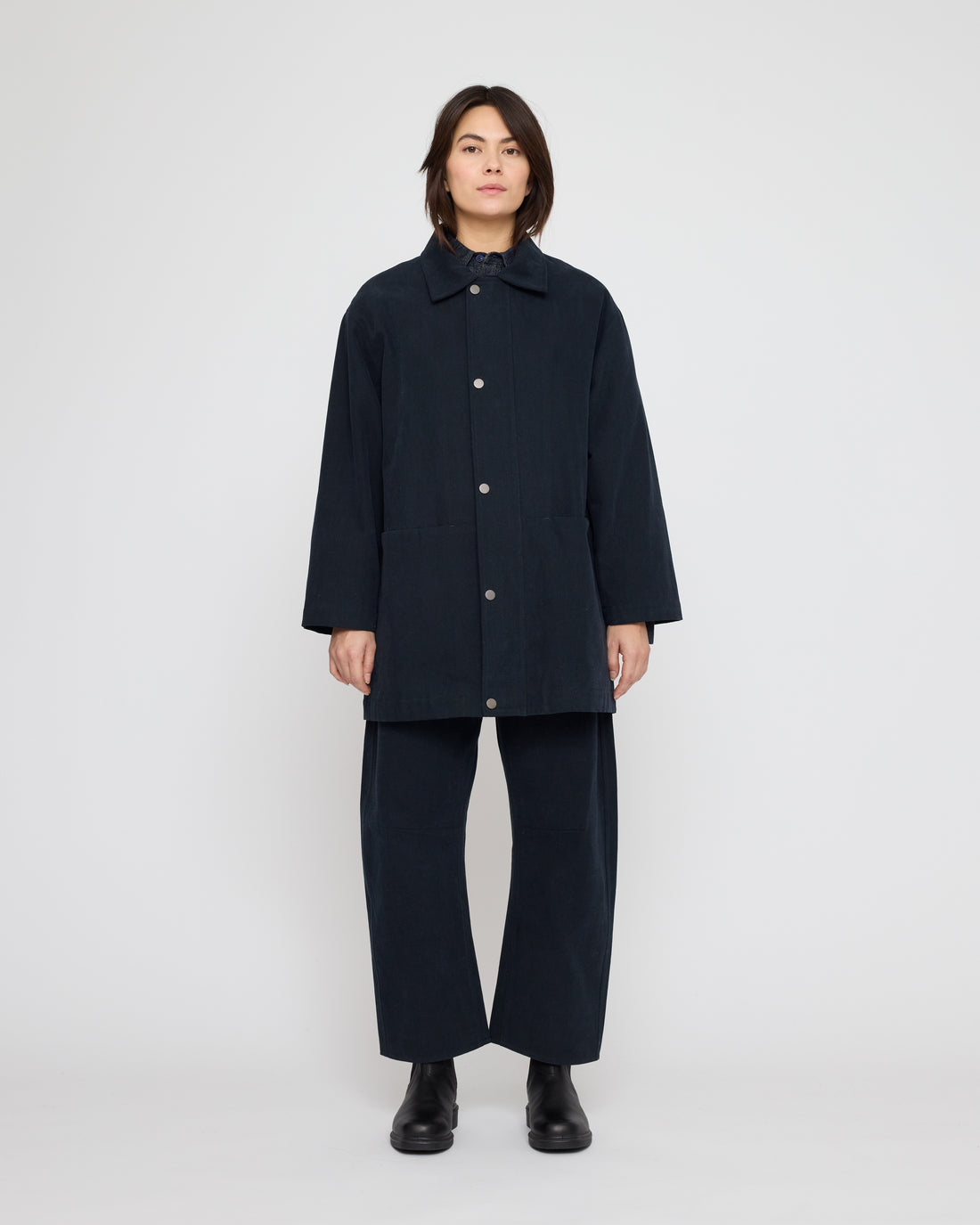 Mid-Length Chore Coat - FW26 - Navy
