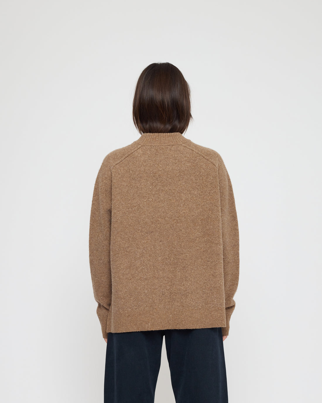 Roll Seam Sweater - FW26 - Speckle Clay
