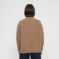 Roll Seam Sweater - FW26 - Speckle Clay