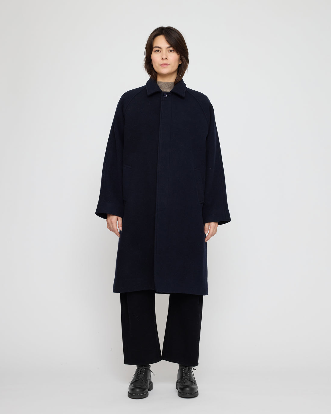 Signature Wool Duster - Navy