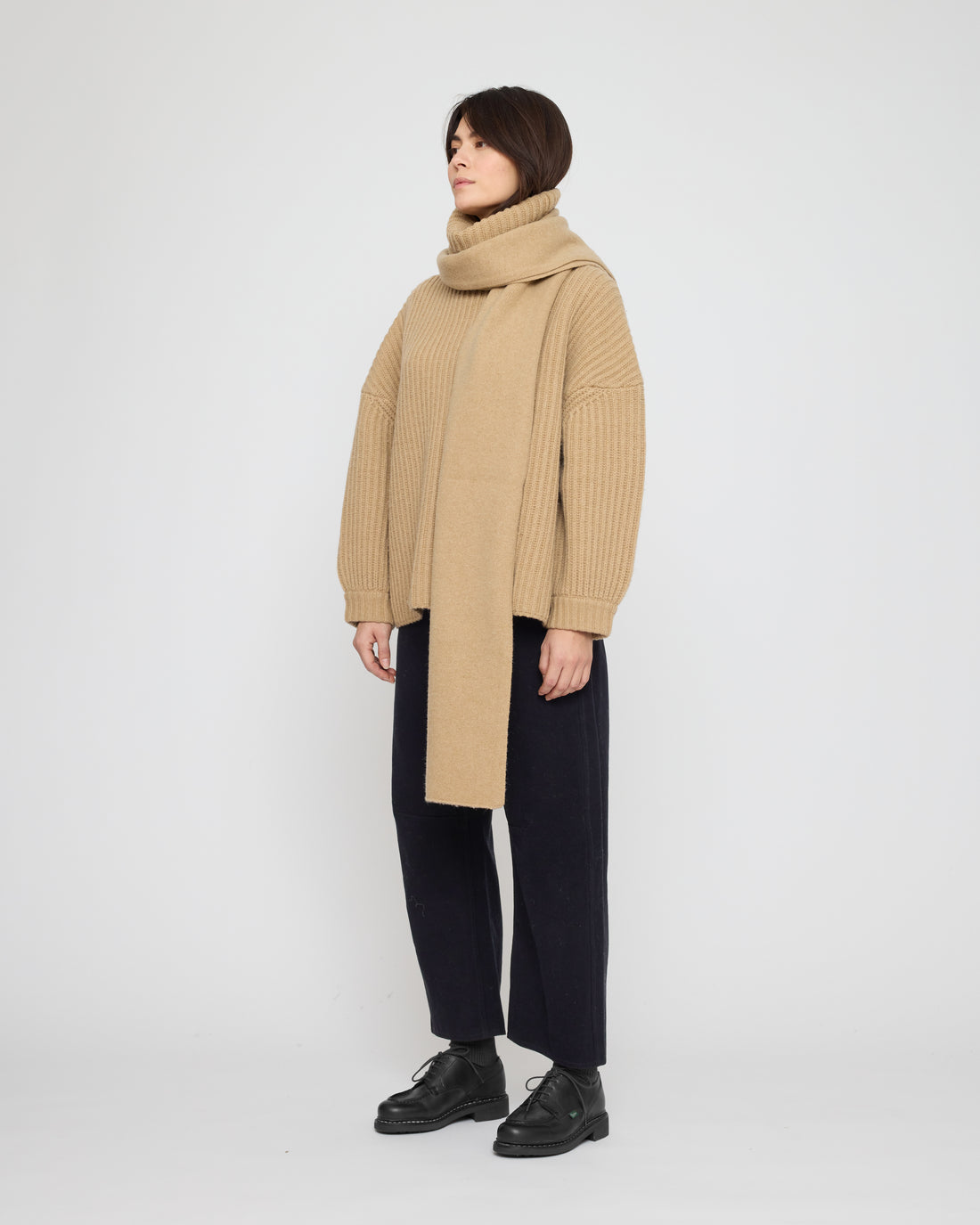 Long Wool Scarf - FW26 - Caramel