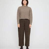 Signature Ribbed Mockneck - Yak Edition - Taupe