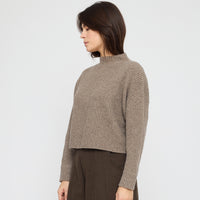 Signature Ribbed Mockneck - Yak Edition - Taupe