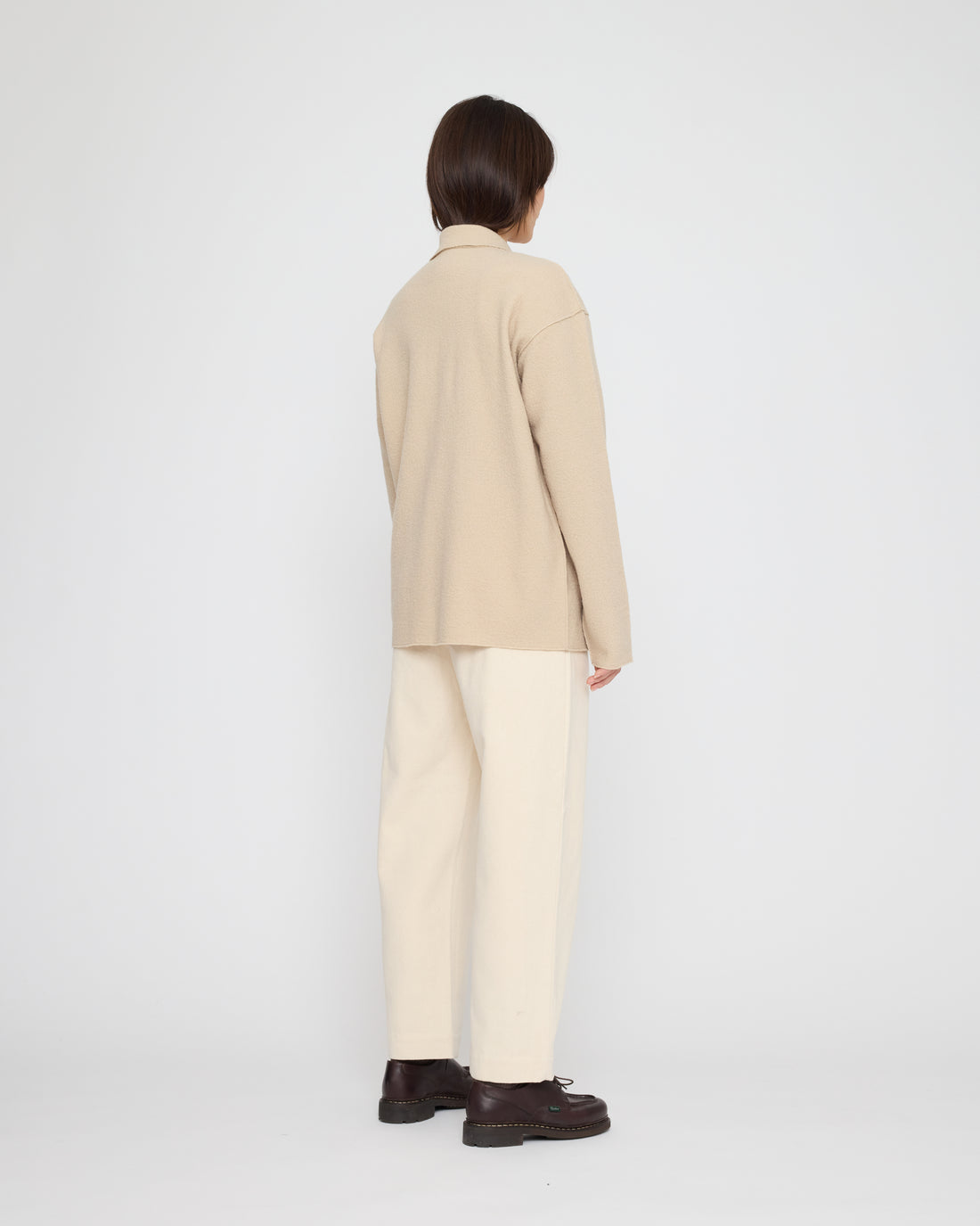 Signature Boiled Wool Shirt - Beige