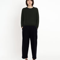 Molly Long Sleeves Cropped Sweater - FW23 - Deep Forest