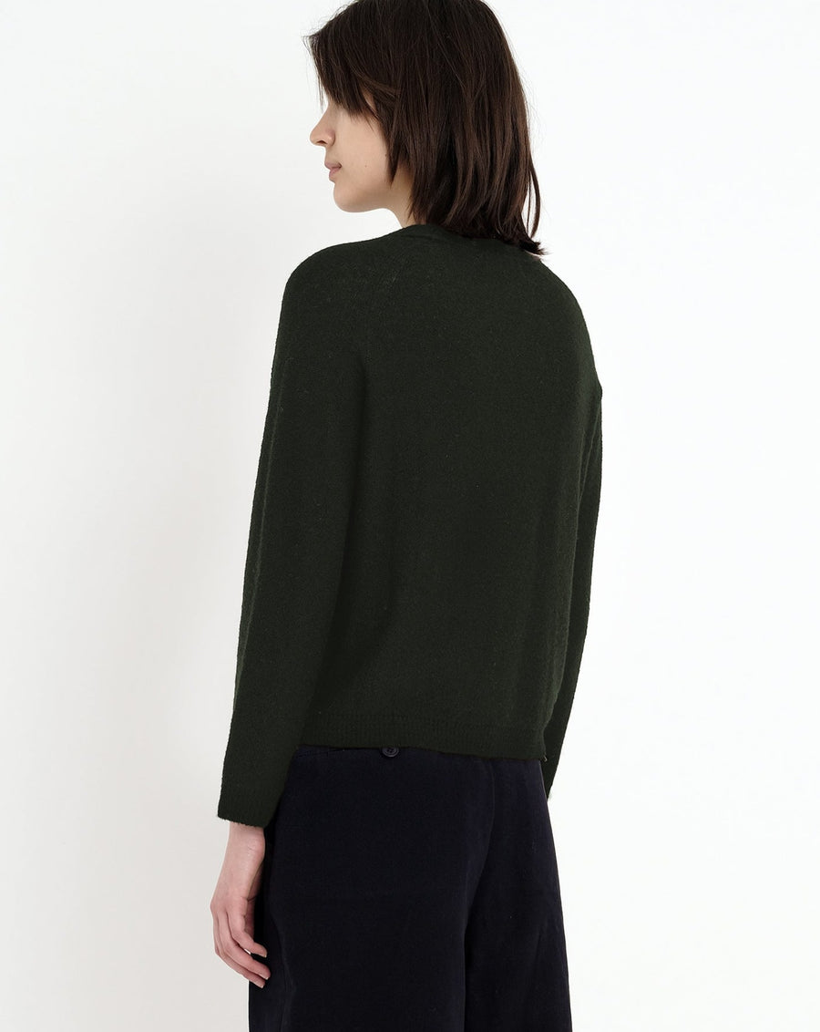 Molly Long Sleeves Cropped Sweater - FW23 - Deep Forest