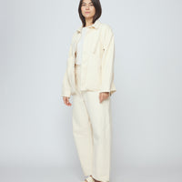 Signature Panel Pockets Shirt Jacket - Fall Edition - Antique White