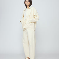 Signature Panel Pockets Shirt Jacket - Fall Edition - Antique White