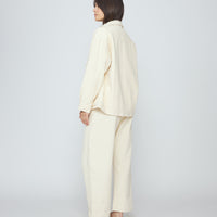 Signature Panel Pockets Shirt Jacket - Fall Edition - Antique White