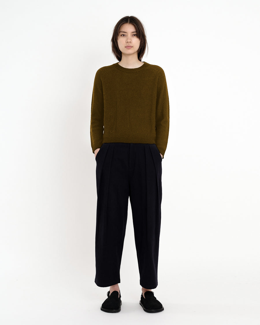 Molly Long Sleeves Cropped Sweater - FW23 - Kelp