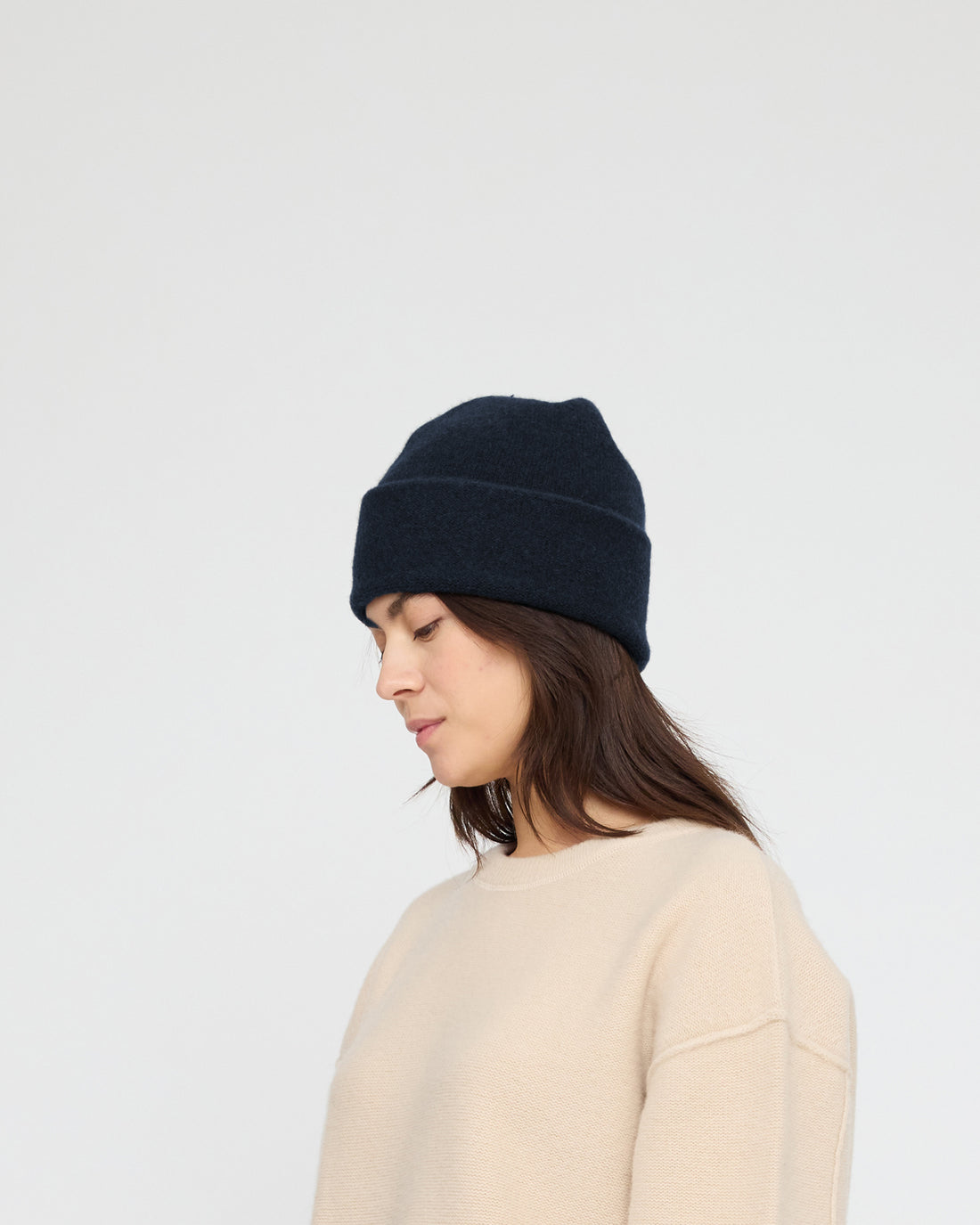 Merino Beanie - FW26 - Navy Black
