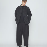 Signature Panel Pockets Shirt Jacket - Fall Edition - Washed Black