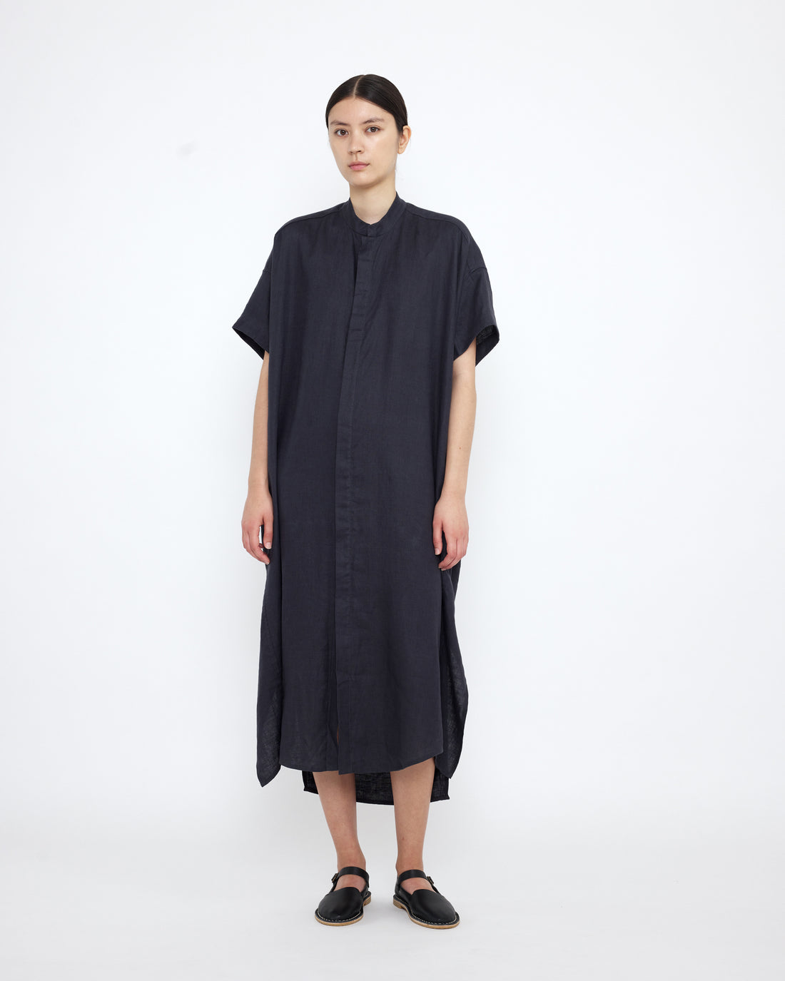 Linen Shirtdress - SS25 - Charcoal Blue