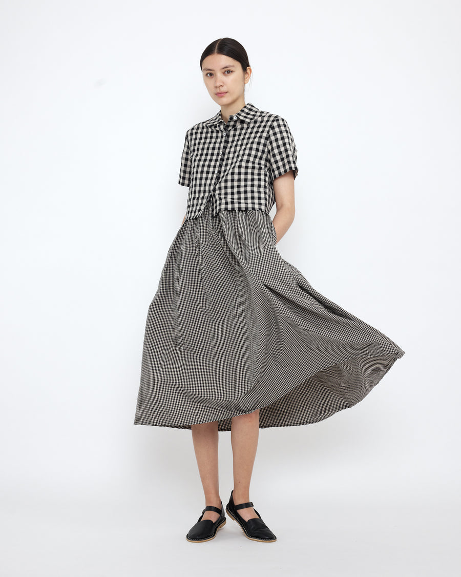 Gingham Cropped Shirt - SS25 - Gingham