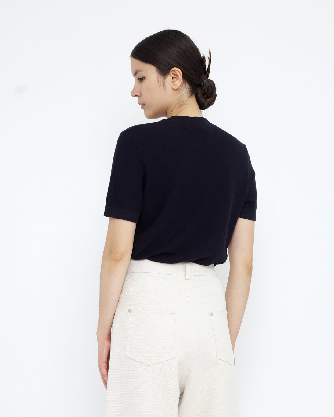 Relaxed Curve Legged Trouser - SS25 - Off-White