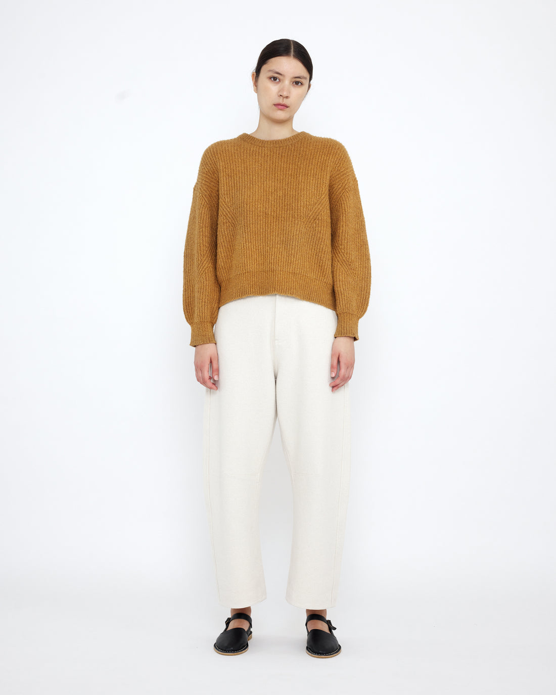 Signature Poet Sleeves Sweater - Caramel