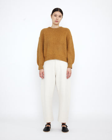 Signature Poet Sleeves Sweater - Caramel