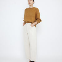 Signature Poet Sleeves Sweater - Caramel