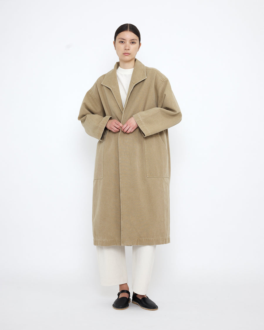 Spring Lapel Coat - SS25 - Washed Kelp