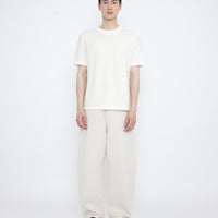 Relaxed Curve Legged Trouser - SS25 - Off-White