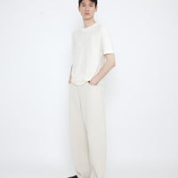 Relaxed Curve Legged Trouser - SS25 - Off-White