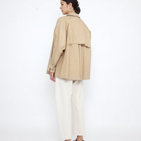 Short Spring Trench - SS25 - Tan Beige