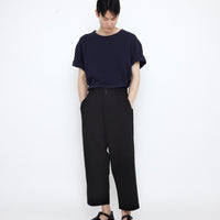 Elastic Dropped Crotch Trouser - SS25 - Black