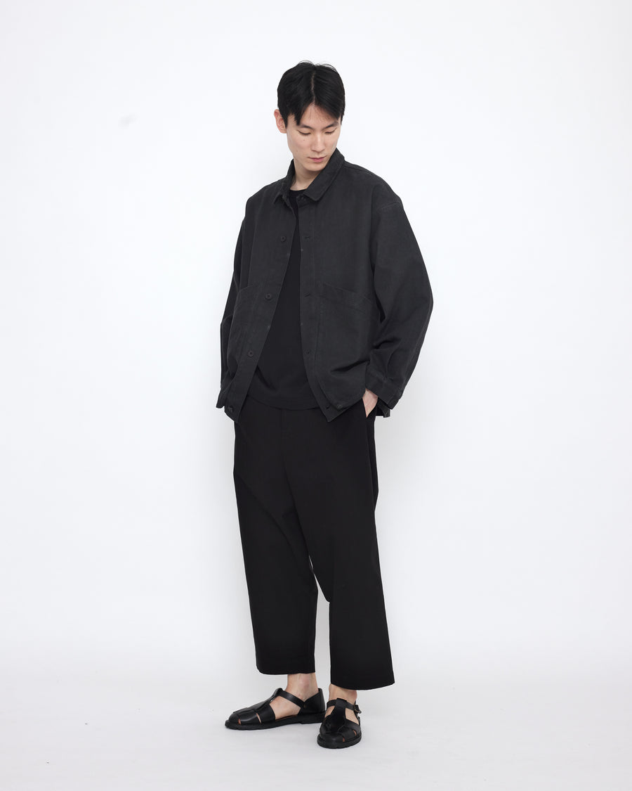 Signature Panel Pockets Shirt Jacket - Spring Edition - Washed Black