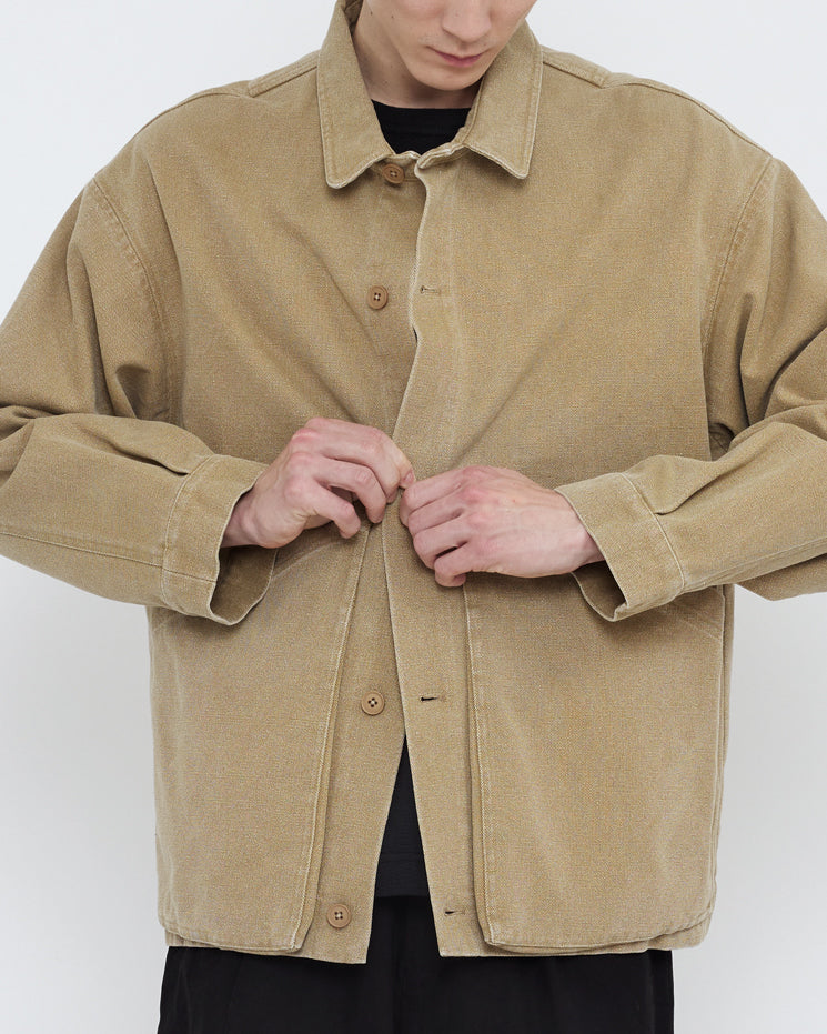 Signature Panel Pockets Shirt Jacket - Spring Edition - Washed Kelp