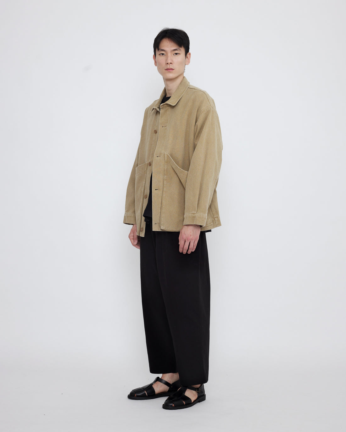 Signature Panel Pockets Shirt Jacket - Spring Edition - Washed Kelp