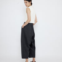 Elastic Panel Barrel Trouser - SS25 - Faded Black