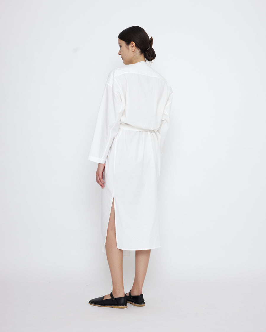 V-Neck Cocoon Midi Dress - SS25 - Off-White