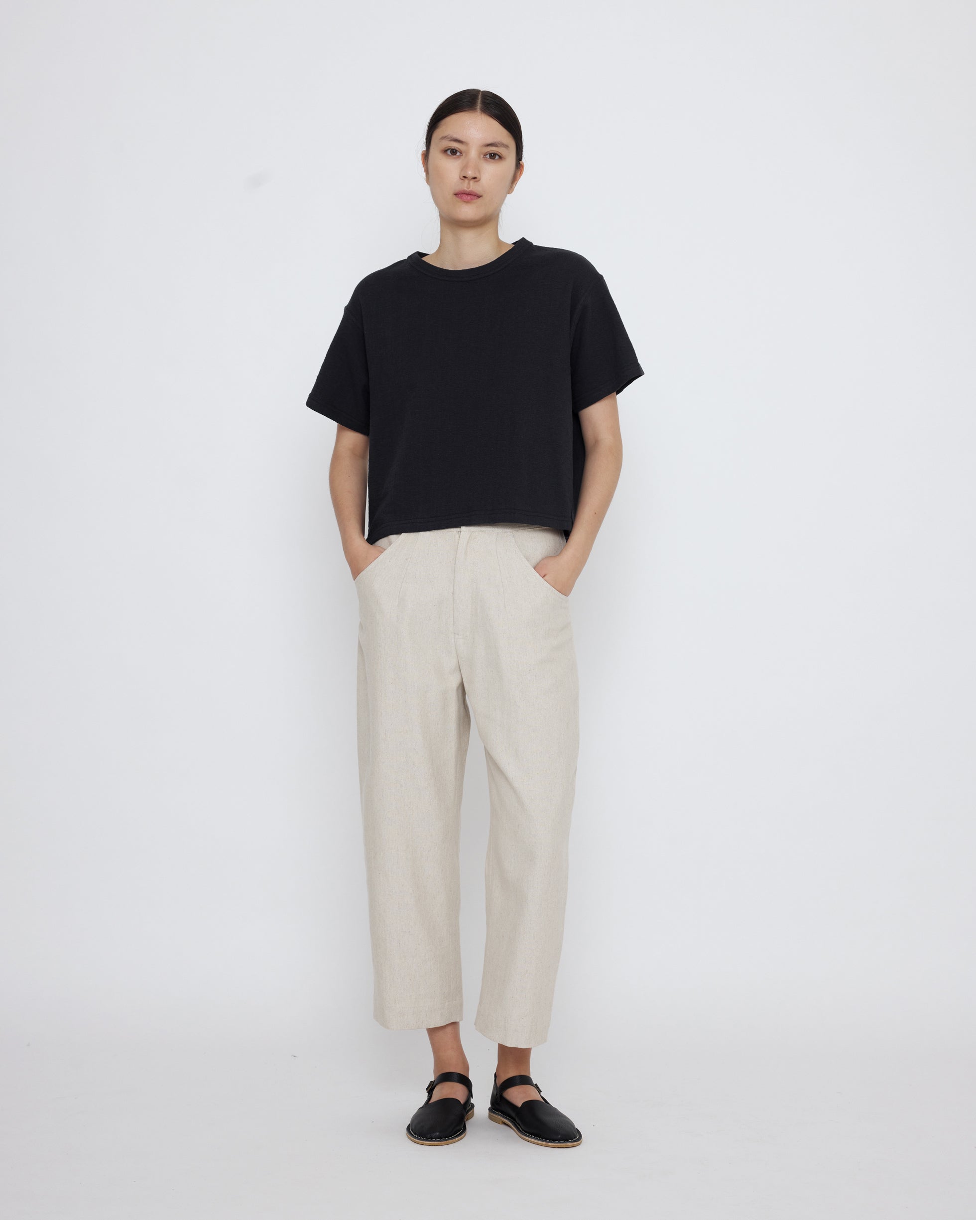 Signature Cropped Tee - Cotton Edition - Black