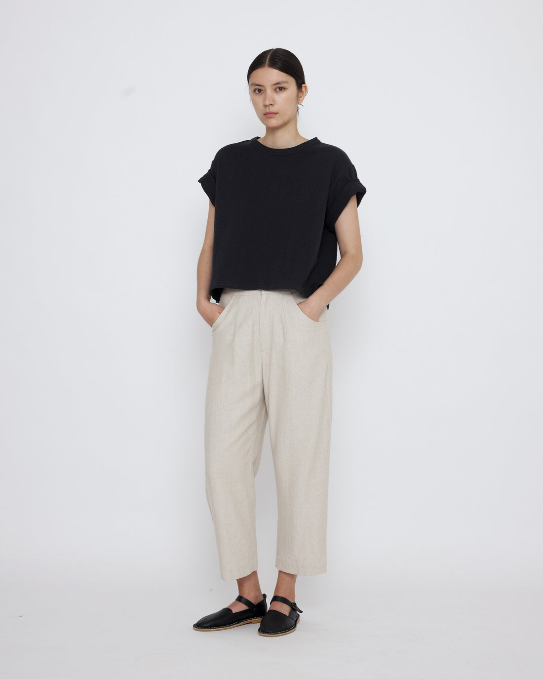 Signature Cropped Tee - Cotton Edition - Black
