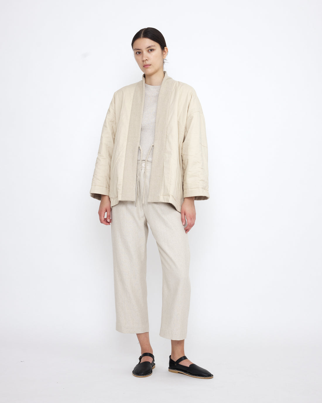 Reversible Quilted Jacket - SS25 - Oatmeal